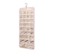 UieoKakeh Bolsa de Almacenamiento de Joyas, Almacenamiento Colgante, Gancho Enrollable de Doble Cara Gancho de Metal Pendiente Collar Anillo Soporte de Joyería