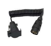 UieoKakeh Cable de Extensión para Tablero de Luces de Remolque de 7 Pines, con Conector Macho A Hembra, Parte de Acoplamientos de Cable, Cable de Extensión para Remolque.