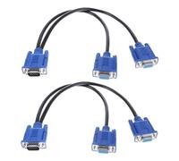 UieoKakeh Cable Divisor VGA para Dos Monitores, Adaptador Convertidor de 1 Macho A 2 Hembras, Cable VGA SVGA de Video Y