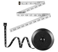 UieoKakeh Cinta Métrica Suave de 60 Pulgadas, Paquete de 2, Regla Retráctil Flexible de Doble Escala para Costura Corporal y Sastre.