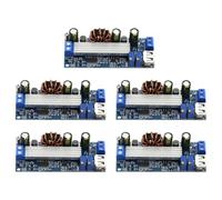 UieoKakeh Convertidor Elevador de CC de 5 Piezas, 2-24 V A 3-30 V, 4 A, 80 W, Módulo de Potencia CC CV, Fuente de Alimentación Regulada Ajustable.