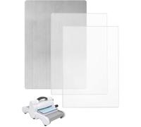 UieoKakeh Juego de 3 Almohadillas de Corte y Cuñas Metálicas para Troqueladora: Ideal para Scrapbooking, Troquelado y Repujado.
