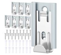 UieoKakeh Juego de Clips de Espejo Ajustables de Alta Resistencia para Montaje en Pared, Paquete de 8, 2 X 1,3 Pulgadas
