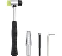 UieoKakeh Juego de Mandriles para Pulseras, Mandril Expansible para Anillos, con Martillo de Hierro, Herramientas de Joyería para Ajustar y Reparar Pulseras.