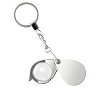 UieoKakeh Mini Lupa de Bolsillo de 20 Aumentos con, Ideal para Coleccionistas de Monedas y Sellos, y para Tasación de Joyas.