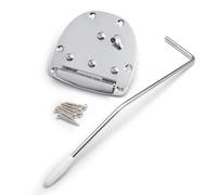 UieoKakeh Puente de Trémolo para Guitarra Eléctrica con Palanca de Vibrato, Acabado Plateado