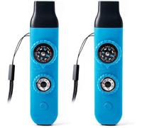 UieoKakeh Silbato de Sonido Fuerte, Silbato de Brújula, Silbato de Seguridad para Senderismo, Silbato de Seguridad para Camping