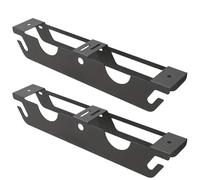 UieoKakeh Soporte de Pared Metálico para Amoladora Angular con Doble Ranura y Orificios para la Gestión de Cables Integrados.
