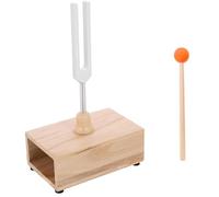 UieoKakeh Tenedor de Afinación Resonante de 528Hz con Caja Resonadora de Madera, Instrumentos de Sanación para Yoga, Meditación y Ayudas para la Enseñanza.
