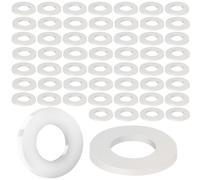 UIEXAY 100 Piezas Arandela De Plástico M8X16 Mm Arandelas Planas De Nylon Plana Din 125 Separadores Redondos Para Tornillos Abezal De Ducha Conectores Para Muebles