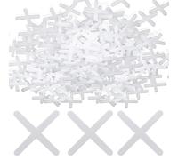 UIEXAY 1000 Unidades De Cruces Para Juntas De 2 Mm, Color Blanco, Para Juntas De Terraza, Espaciadores Para Azulejos, Separadores Para Juntas De Azulejos, Para Posicionamiento Preciso Para Pare