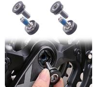 UIEXAY 4 Tornillos Hexagonales De Fijación De Brazo De Manivela De 8 Mm Con Tapas, Tornillos De Soporte Inferior Sin Tapa Para Bicicletas De Montaña Y Carretera, Compatibles Con Fsa, Suntour, P