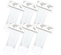 UIEXAY 6 Soportes Transparentes Para Coche, Estacionamiento, Tarjetero Con Adhesivo Para Parabrisas, Clip Independiente Para Documentos, Soporte Para Boletos De Parabrisas De Coche (Transparente)