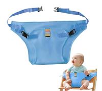 UIEXAY Cinturón Seguridad Bebe, Alzador Silla para Niños Comer, Cinturón Seguridad Tronas, Bebé Arneses, para Viajes/Casa/Restaurantes/Compras (Negro)