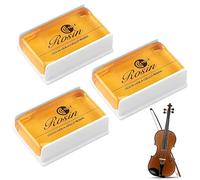 UIEXAY Colofonia Violin,3Pcs Resina Violonchelo,Rosin Violin,Cello Rosin,Resina Para Arco De Violin,Con Tela De Limpieza,Para Violín,Violoncello,Viola