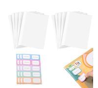 UIEXAY Cubiertas De Libros A4 Transparentes Set De 10 Unidades Ajustables Funda Libro Con Etiqueta Para Nombre Para Cuadernos Y Libros Escolares Protectoras Y Reutilizables