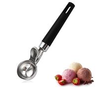 UIEXAY Cuchara De Helado Con Gatillo, Sacabolas De Acero Inoxidable, Cuchara Helado Bola Antiadherente,Apto Para Lavavajillas, 4.5Cm Diámetro De Bola,Para Bola De Helado, Hornear, Bola De Melón