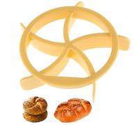 UIEXAY Máquina Para Hacer Pan De 1 Pieza, Molde Para Hornear, Moldes De Croissant Y Cortadores De Croissants (Redondo), Cortador De Pan, Molde De Plástico