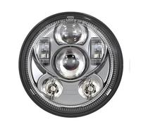 UIFCOG Faro Delantero Luz de Conducción Para Blackline FXS 2011-2013 Conjunto De Faros Para Motocicleta Luces Altas Y Bajas DRL(Cromo,E)