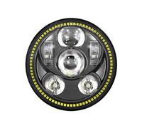 UIFCOG Faro Delantero Luz de Conducción Para Night Train FXSTB 1999-2009 Faro Para Motocicleta Con Luces Altas Y Bajas DRL(Negro,D)