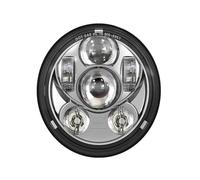 UIFCOG Faro Delantero Luz de Conducción Para Night Train FXSTB 1999-2009 Faro Para Motocicleta Con Luces Altas Y Bajas DRL(Cromo,C)