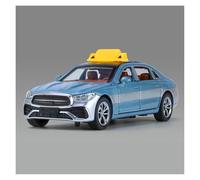 UIFCOG Modelo De Coche Diecast Escala 1:32 para Benz E300 para Taxi Colección De Coches A Escala De Aleación Fundida A Presión(Azul)