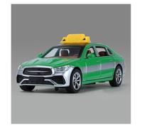 UIFCOG Modelo De Coche Diecast Escala 1:32 para Benz E300 para Taxi Colección De Coches A Escala De Aleación Fundida A Presión(Verde)