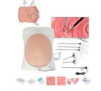 UIGJIOG 30 Kit De Entrenamiento Laparoscópico Kit De Caja De Entrenamiento Laparoscópico Simulado Kit Práctica Sutura con Fuente Luz Cámara Y Conjunto Completo Instrumentos Entrenamiento Y 9 Módulos