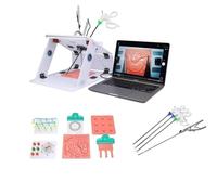 UIGJIOG Caja de Entrenamiento portátil laparoscópica Plegable, simulador de Entrenamiento laparoscópico, Caja de Entrenamiento de simulación de laparoscopia, Conjunto de Entrenador laparoscópico