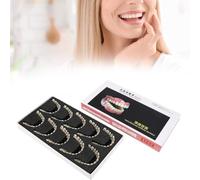 UIGJIOG Dentaduras postizas de 10 Piezas de Resina Modelo de enseñanza de Dientes postizos Modelo Dental estándar Material didáctico Modelo de Diente de demostración estándar para Adultos