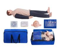 UIGJIOG Maniquí de Reanimación Avanzada de Cuerpo Completo para Entrenamiento de RCP, Maniquí de Tamaño Real para Educación en Primeros Auxilios y Enseñanza Médica