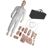 UIGJIOG Maniquí Hombre Mujer Cuidado del Paciente Maniquí Simulador De Entrenamiento Modelo Anatómico del Cuerpo En La Escuela De Enfermería 15Pcs Módulo De Entrenamiento Cuidado Evaluación Trauma
