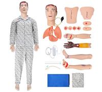 UIGJIOG Maniquí Médico de Entrenamiento Anatómico con Cabeza Reemplazable Maniquí de Enfermería Cuerpo Completo Habilidades Atención al Paciente Muñeco Entrenamiento Atención al Paciente
