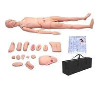 UIGJIOG Maniquíes de Entrenamiento en Enfermería Maniquí de Enfermería Multifuncional con Módulos Viscerales y de Heridas Reemplazables y Bolsa de Almacenamiento para Entrenamiento
