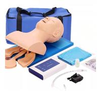 UIGJIOG Modelo Anatómico para Entrenamiento de Intubación Traqueal Emergencia Modelo Electrónico Intubación Traqueal Humana para Adultos con Dientes y Alarma de Presión, Entrenamiento en Manejo