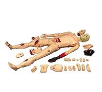 UIGJIOG Módulo de Función de Trauma de Maniquí Simulación de Entrenamiento Avanzado en Primeros Auxilios Maniquí de Quemaduras Enseñanza de Maniquí Modelo Completo Atención Heridas Persona Ayuda