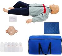 UIGJIOG Niños Simulador de Entrenamiento Primeros Auxilios de Cuerpo Completo Maniquí Accesorios Médicos Profesionales Kit Entrenamiento Maniquí Dummy Práctica de Enfermería Cuidado del Paciente
