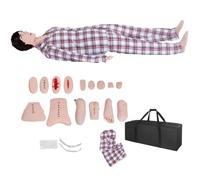 UIGJIOG Simulación de Maniquís de Cuidado Humano para Pacientes, Maniquí de Enfermería Maniquí Trauma para Entrenamiento Maniquís Cuidado de Cuerpo Completo de PVC, Modelo de Maniquí de Heridas