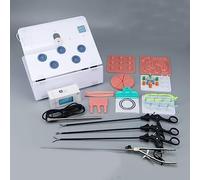 UIGJIOG Simulador De Endo Laparoscopia,Caja Entrenamiento Endo Laparoscopia,10 Modelos De Sutura,Entrenamiento De Simulación De Laparoscopia Ginecológica,Modelos De Enseñanza De 4 Dispositivos