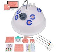 UIGJIOG Simulador Laparoscópico, Kit de Cirugía Laparoscópica Simulador Trainer con Luz Cámara 4 Herramientas de Entrenamiento 10 Módulos de Entrenamiento para la Enseñanza del Trainer Quirúrgico