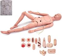 UIGJIOG Simular maniquí de atención al Paciente maniquí anatómico de tamaño Natural maniquí de atención al Paciente Hombres Mujeres simulador de reanimación cardiopulmonar Intercambiable