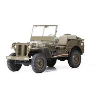 UIGJIOG Vehículo de Control Remoto 2.4Ghz RC Camión Militar Listo con Motor Cepillado de 180, Luces LED para Adultos, Coche RC 1:6 1941 MB Scaler Willys Jeep