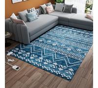 UIHECTA Alfombra Térmica de Infrarrojos Grande con Diseño Geométrico, Impermeable con Temporizador y Temperatura Ajustable Antideslizante, para Oficina Sala de Estar Yoga,001,80 * 160CM