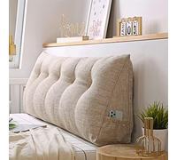 UIHECTA Almohada De CuñA De Lectura, Respaldo Cabecero Desmontable, CojíN De Cabecera Triangular, Refuerzo De Apoyo De Posicionamiento, CojíN Lumbar De CuñA, para DiváN, Cama,04,180×50×20cm