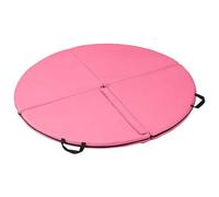 UIHECTA Colchoneta para Pole Dance, Colchoneta Plegable para Pole Dance, Colchoneta De Seguridad AnticaíDas, CojíN Redondo De Seguridad PortáTil para Baile, para Fitness En Casa,Rosado,160 * 5cm