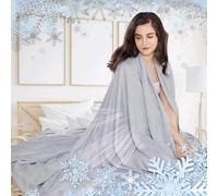 UIHECTA Manta Refrescante Ligera, Manta De Seda Helada para Verano, EdredóN Agradable para La Piel, EdredóN con Aire Acondicionado, para Cama, Sofá Y Viajes,Gris,230 * 270cm