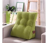 UIHECTA Sofá Cama Respaldo Triangular Soporte Lumbar Almohada De Lectura para Leer, Jugar O Mirar TelevisióN,Fruit Green,55×60cm