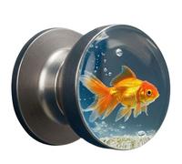 UIHECTA Tirador Puerta Decorativo úNico Pomo Puerta Retro Redondo Resina Epoxi con DiseñO Flor Tirador Decorativo Artesanal Tirador Puerta Cristal con Forma Animal para Hogares Modernos CláSicos,08