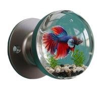 UIHECTA Tirador Puerta Decorativo úNico Pomo Puerta Retro Redondo Resina Epoxi con DiseñO Flor Tirador Decorativo Artesanal Tirador Puerta Cristal con Forma Animal para Hogares Modernos CláSicos,01