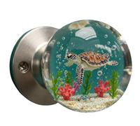 UIHECTA Tirador Puerta Decorativo úNico Pomo Puerta Retro Redondo Resina Epoxi con DiseñO Flor Tirador Decorativo Artesanal Tirador Puerta Cristal con Forma Animal para Hogares Modernos CláSicos,12